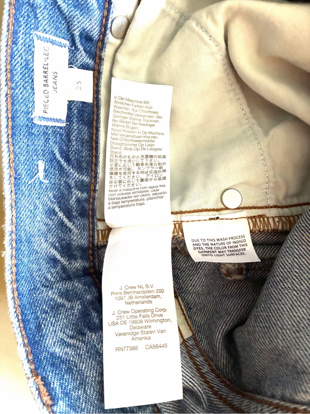 Madewell. Women’s Pieced Barrel-Leg Jeans.25. New without the tags. 100% cotton. - Picture 11 of 13